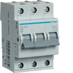 Ex9BN Automatic Switch 3P B16A, 6kA
