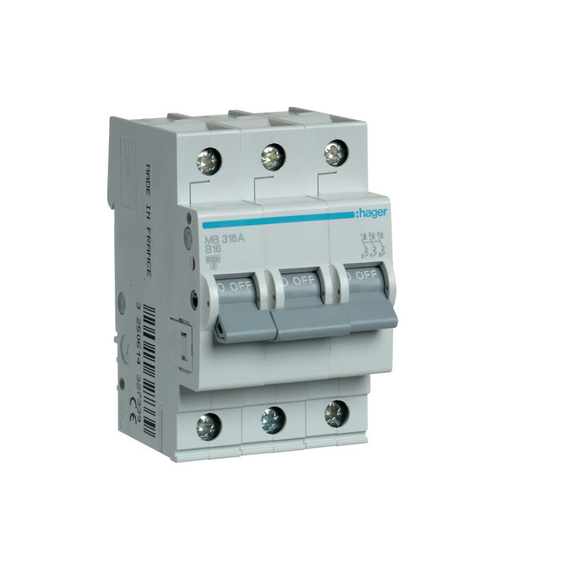 Ex9BN Automatic Switch 3P B16A, 6kA