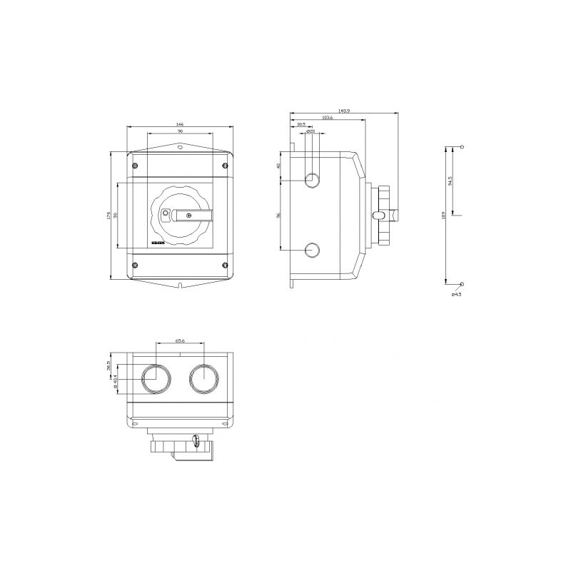 3LD2565-1GP53 63A contactor