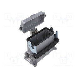 Enclosure for connectors HDC size 16A for cable Han IP65