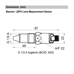 LBFH-21.010.A03020.1.3003.0 Explosion-proof point level detection in the hygiene sector