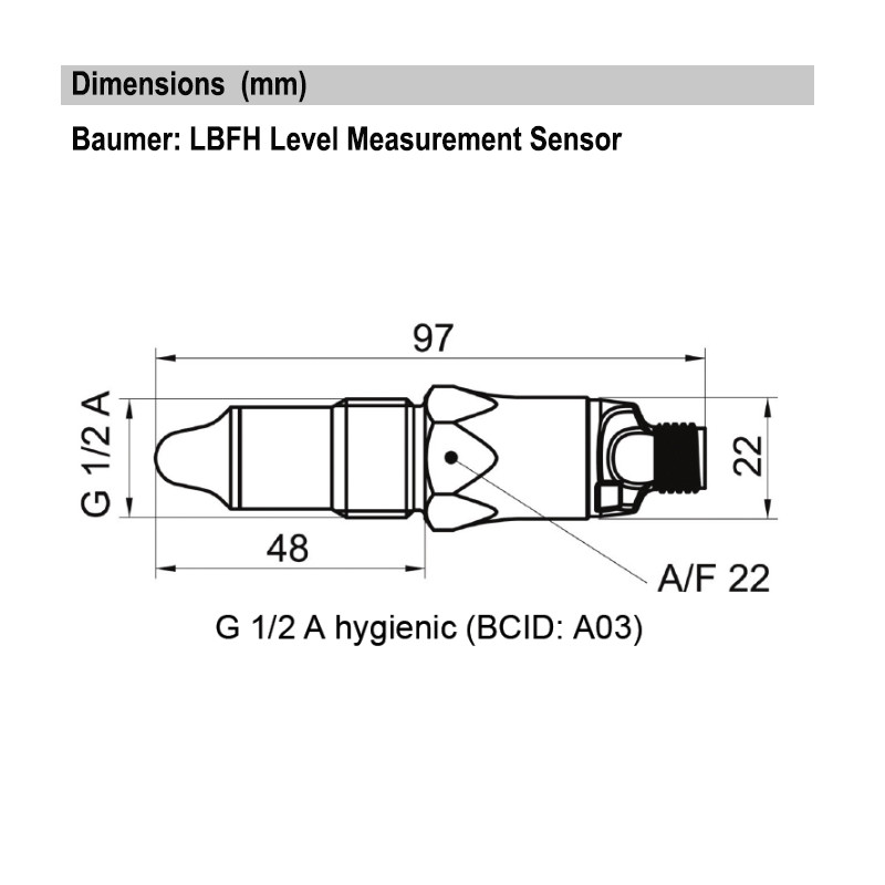 LBFH-21.010.A03020.1.3003.0 Explosion-proof point level detection in the hygiene sector