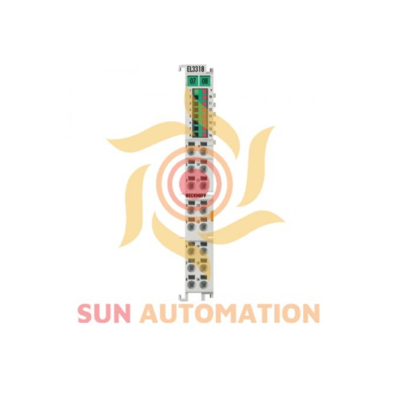 8-channel thermocouple input terminal, preset to type K, with wire breakage detection, 16 bit