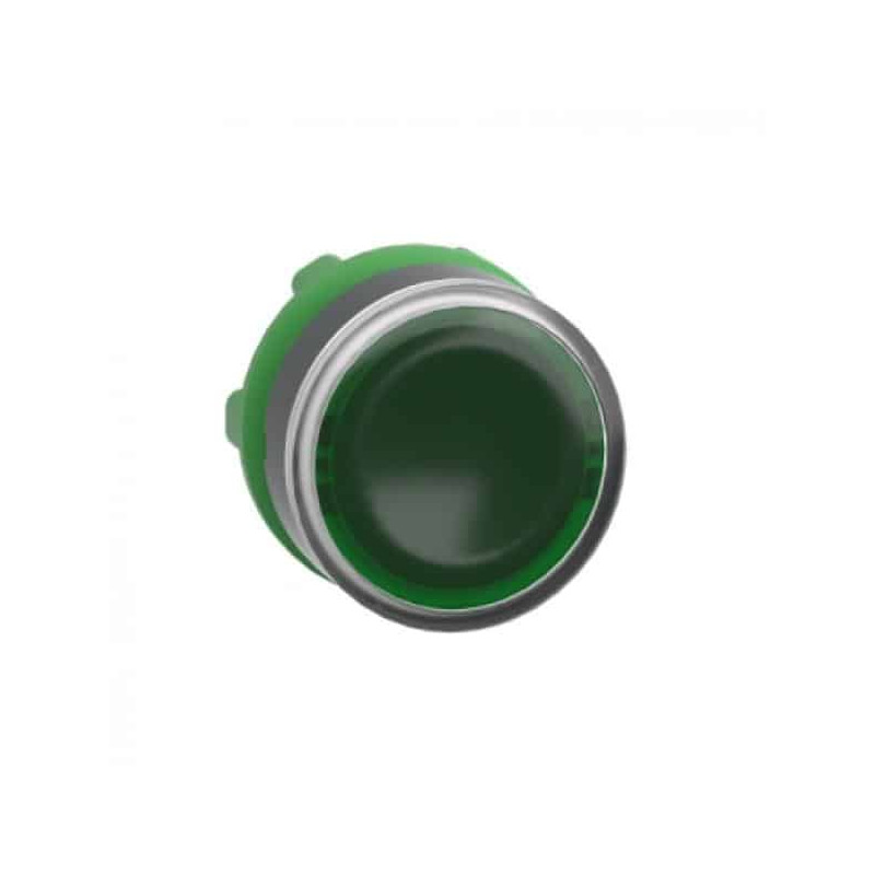 Green LED Illuminated Button
