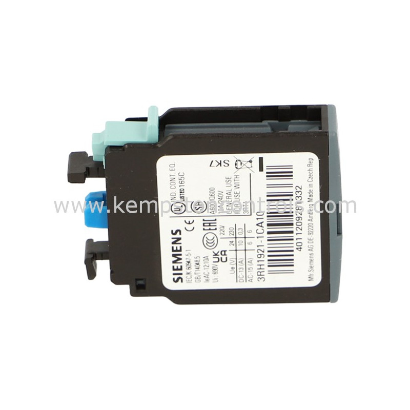 3RH1921-1CA10 Contactor S0-S3 additional contact NO