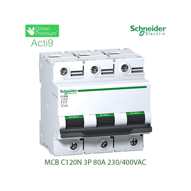 Automat. jungiklis C120N 3P 80A C 10kA