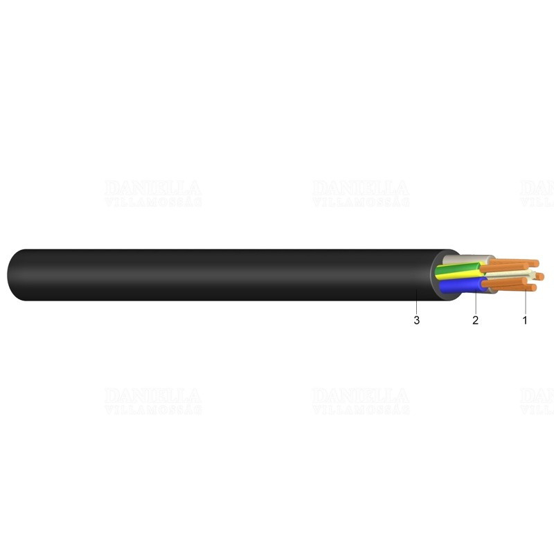 Cable H05RR-F3X2.5 Rubber