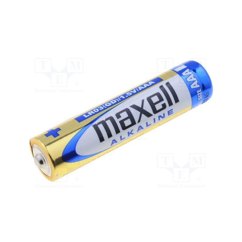 BAT-LR03/V-VP10 Alkaline Battery AAA 1.5V Non-Rechargeable Ø10.5x44.5mm