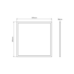 LED panelė 40W 4000K 4000lm, 60x60, paviršinė - įleidžiama 2in1 balta