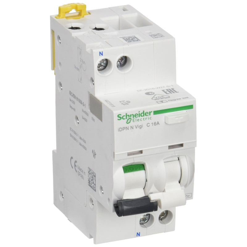 Automatic Jun. Su Nuot. Relay IDPN N VIGI 16A C30mA