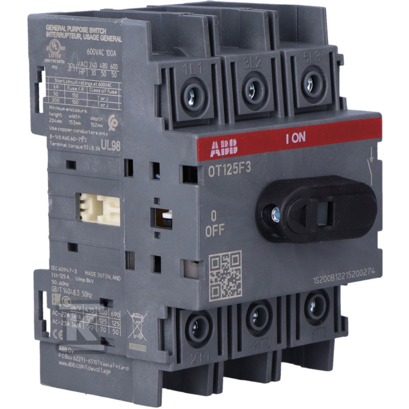 1SCA105033R1001 OT125F3 GALIOS JUNGIKLIS 125A 3P