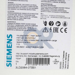 3LD2064-0TB51 Switch-disconnector Poles 3