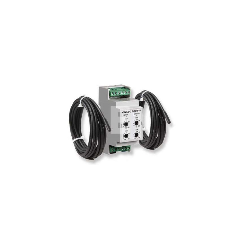 TERMOSTATAS -3015 2 circuit 230V, 3600W, DIN