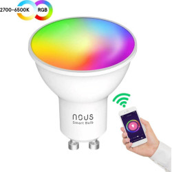 LED Bulb GU10, 230V, 4.5W, 350lm, 2700K - 6500K, RGB, Smart Wi-Fi, App Controlled, TUYA / Smart Life, P8, NEW