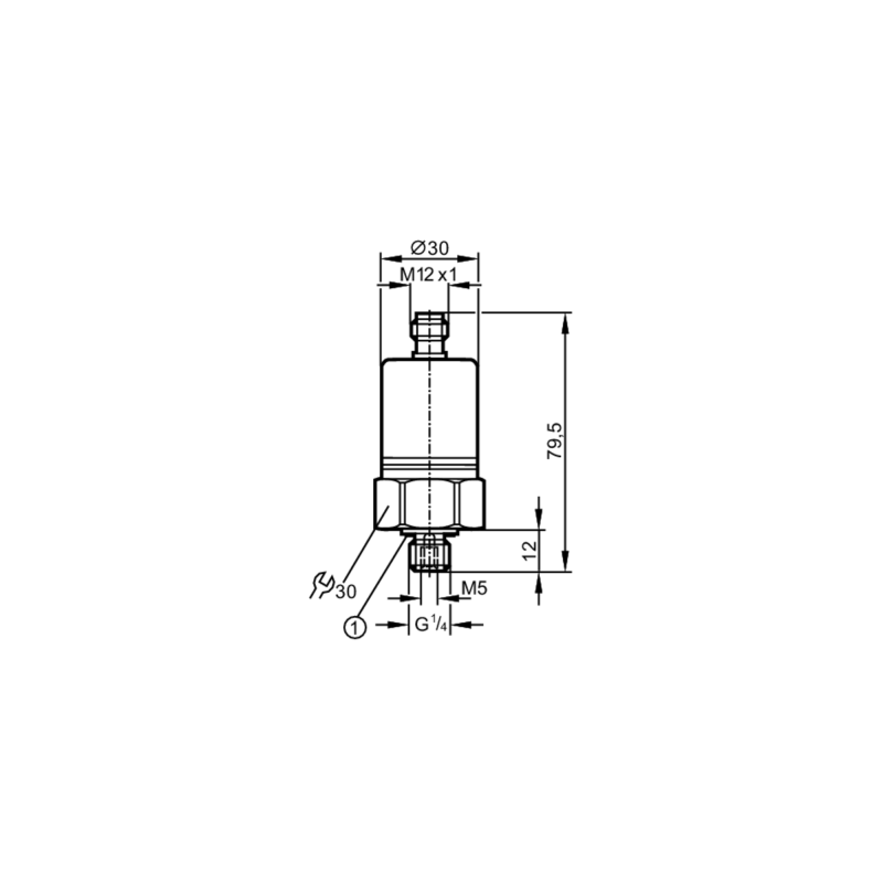 Pressure transmitter with ceramic measuring cell Ifm