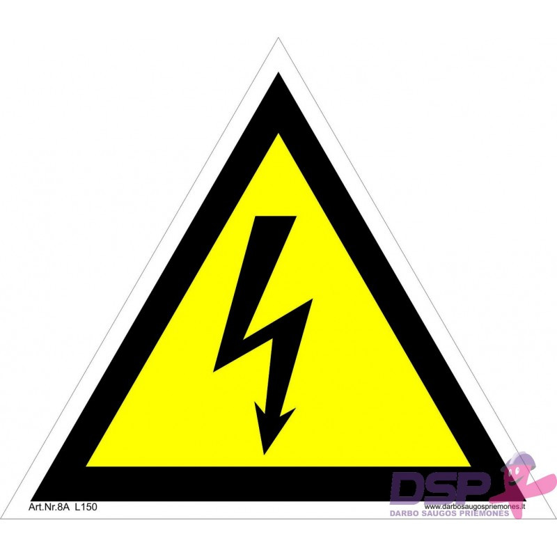 Caution, Electric Shock Hazard 10pcs