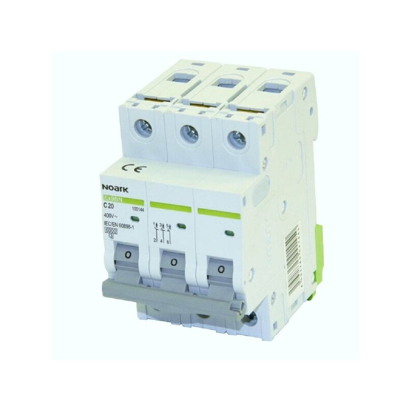 Automatinis jungiklis NOARK 3P20C 6kA - 100144EX9BN
