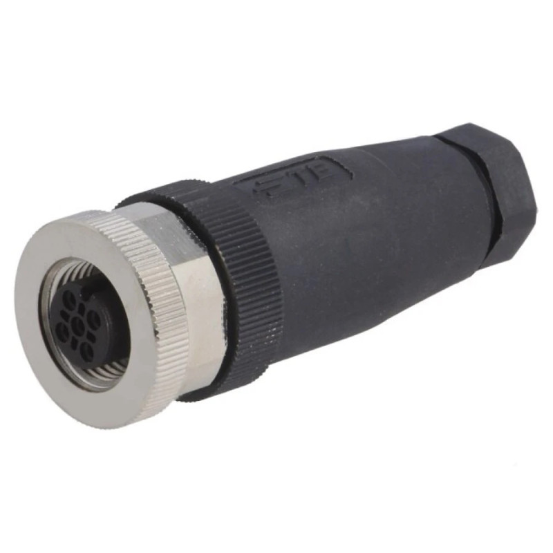 T4110001051-000 Connector M12 Plug PIN 5 Female 60V Straight IP67 for Cable