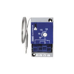 Jumo Capillary Thermostat, 130C Max, NO/NC, Automatic Reset, Surface Mount