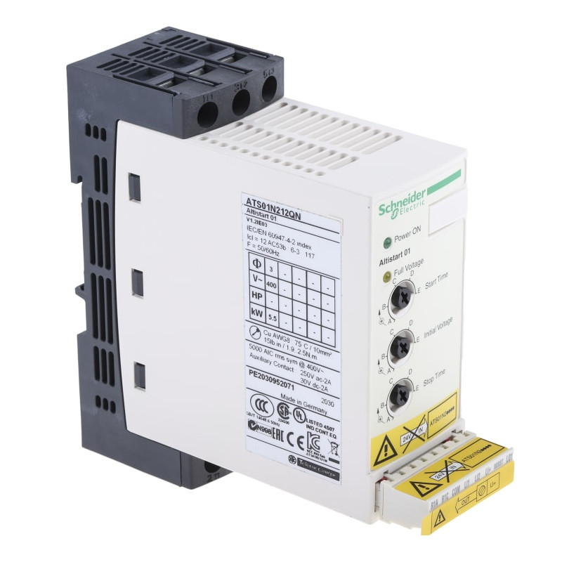 Sklandaus paleid. įreng. 5,5kW 12A 400V