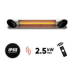 Anglies pluošto infraraudonųjų spindulių šildytuvas Veito BLADE S, sidabrinis