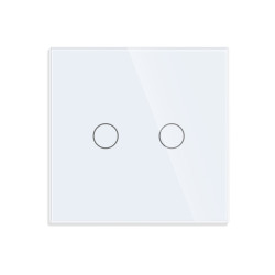 Dvipolis sensorinis jungiklio dangtelis Feelspot, baltas, 86x86mm