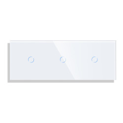 Trivietis vienpolis sensorinis jungiklio dangtelis Feelspot, baltas