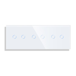 Trivietis dvipolis sensorinis jungiklio dangtelis Feelspot, baltas