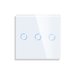 Tripolis sensorinis jungiklio dangtelis Feelspot, baltas,47x47mm