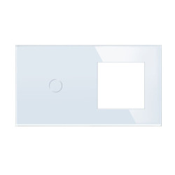 Vienpolis sensorinis dangtelis su vienviečiu rėmeliu Feelspot, baltas