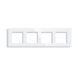 Keturvietis stiklo rėmelis Feelspot, baltas