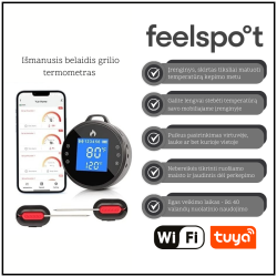 Išmanusis belaidis grilio termometras FEELSPOT FS01 su WIFI, Tuya