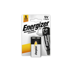Šarminė baterija 6LR61 (1604, 6F22) 9V Alkaline Power Energizer