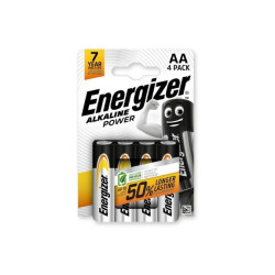 Šarminė baterija LR6 (AA) 1.5V 2900mAh Alkaline Power Energizer, 4 vnt.