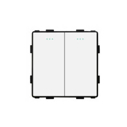 Dvipolis mechaninis kryžminis jungiklis perjungėjas Feelspot FSMJ2G3W, baltas