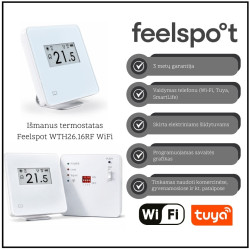 Išmanus programuojamas termostatas Feelspot WTH26.16RF WiFi, Tuya
