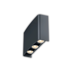 Sieninis lauko šviestuvas Braytron VECTOR LED, 6 W, tamsiai pilkas