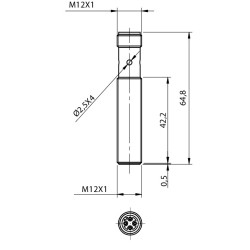 AM1CP-3H Indukt Dav M12 NC ekranuotas Sn-4mm - efektyvus sprendimas pramonei