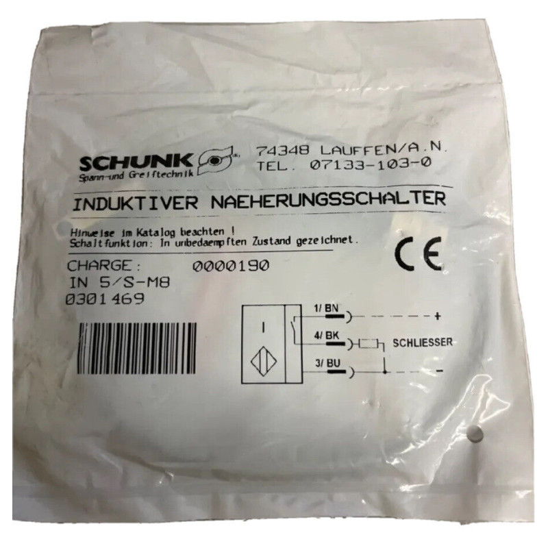 IN 5S-M8 - Daviklis M8 automatikai ir matavimams