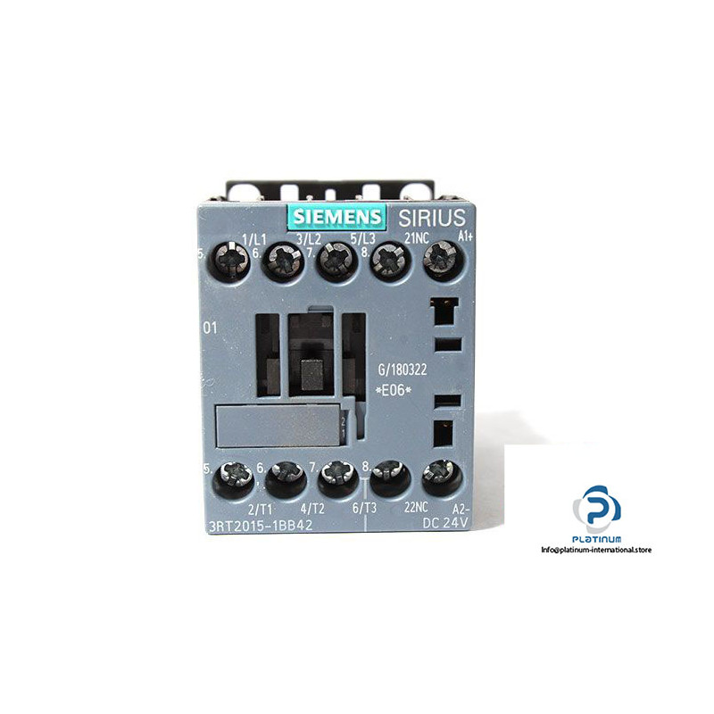 3RT2015-1BB42 Kontaktorius 3kW 24VDC 1NC