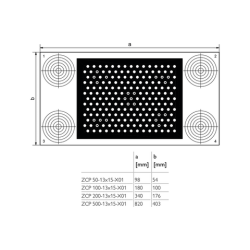 ZCP 50-13x15 kalibravimo plokštė 533-11030