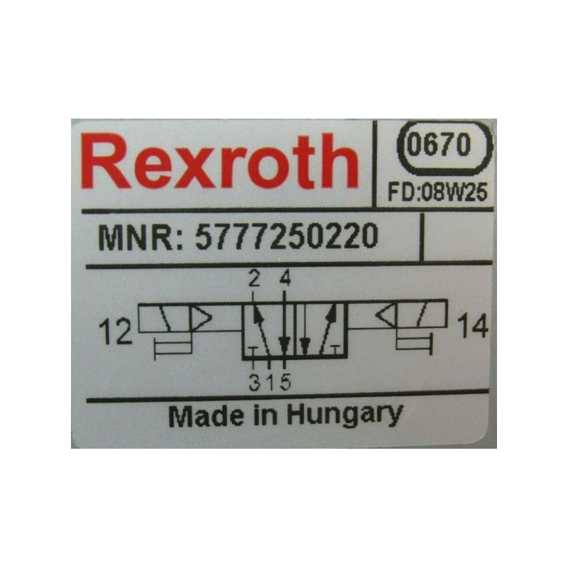 Rexroth Pneumatinis Valdymo Vožtuvas 5777250220