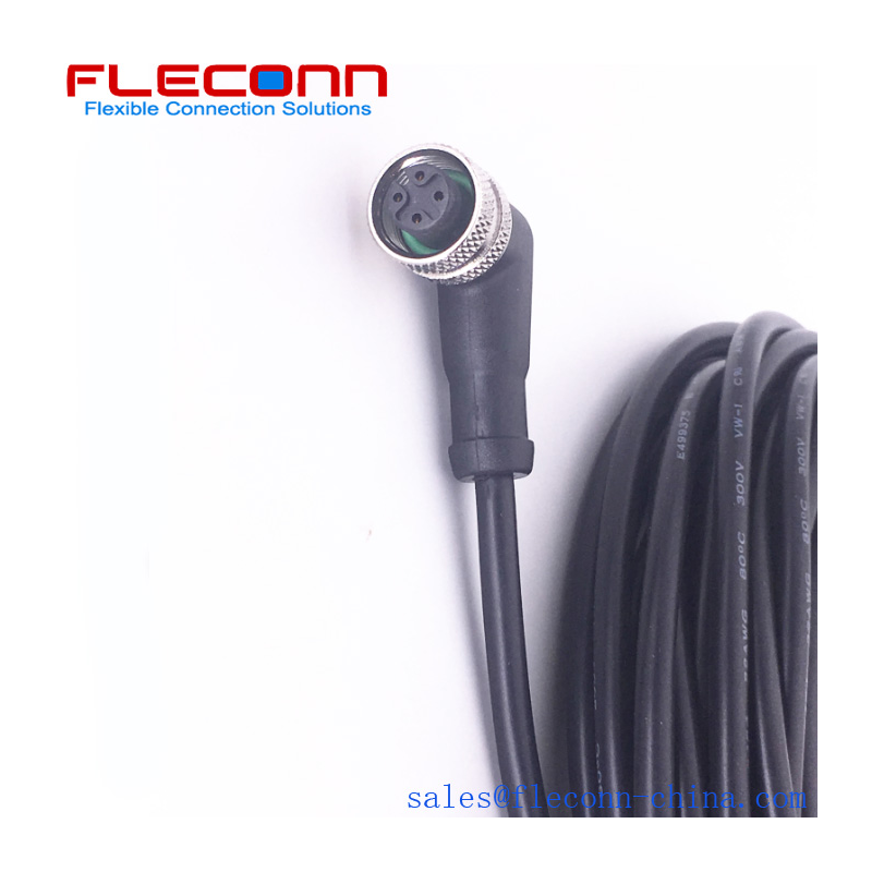 RKC44T-10TXL M12x1A 4pin kabelis, 10m