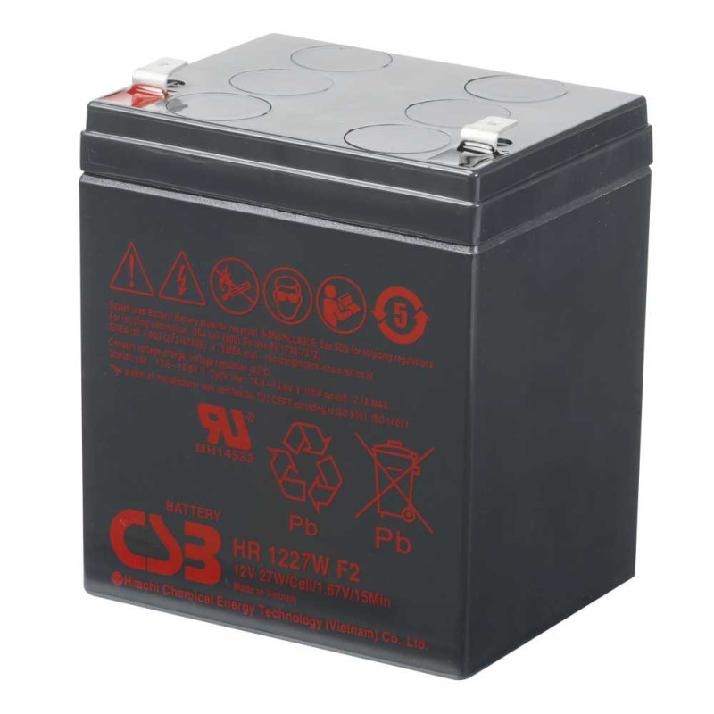 Akumuliatorius 12V 6Ah 27W Pb CSB-HR1227WF2
