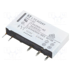 Elektromagnetinė rėlė 24VDC 6A 250VAC SPDT