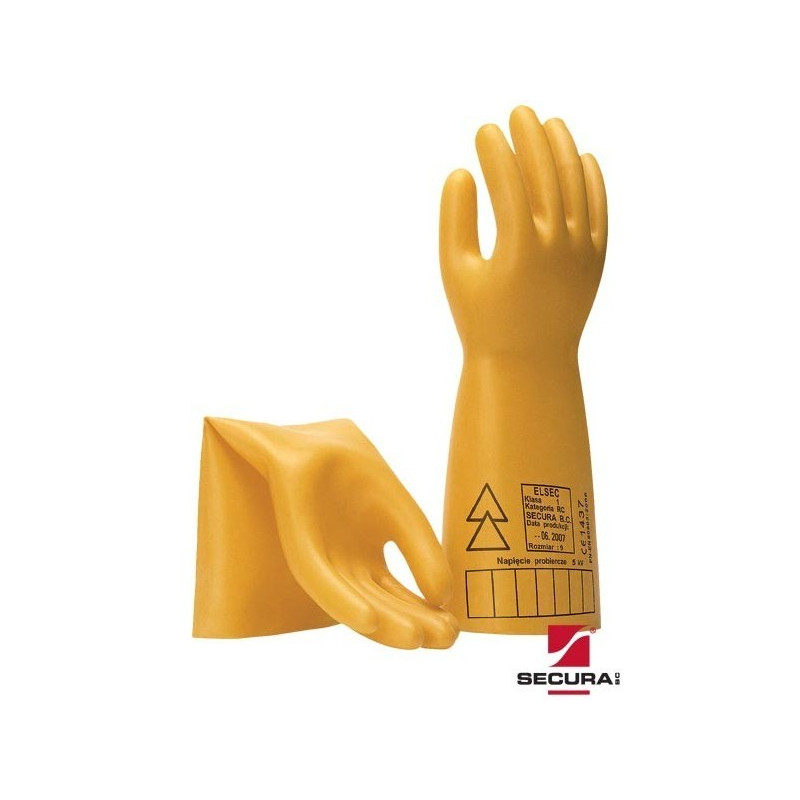 Dielektrinės pirštinės GLE36 1kl 10kV - Saugumas elektros darbams