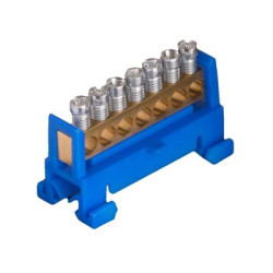 Nulinis gnybtas 7x16mm2 mėlynas IP00 - Elektrinei instaliacijai