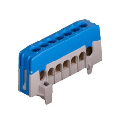 Nulinis gnybtas 7x16mm2 mėlynas IP00 - Elektrinei instaliacijai