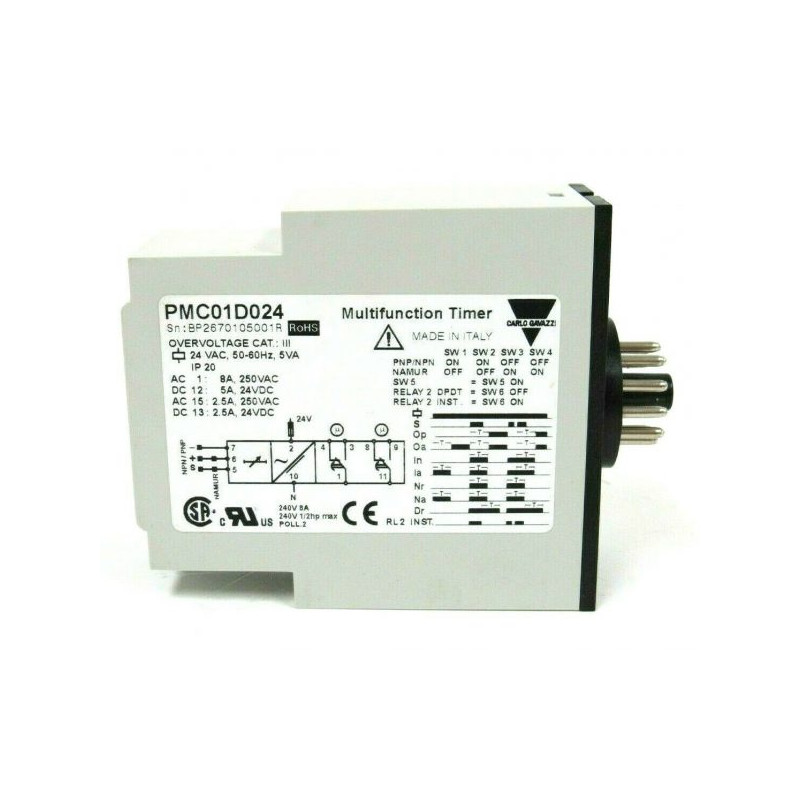 Multifunkcinė rėlė Carlo-Gavvazi PMC01D024