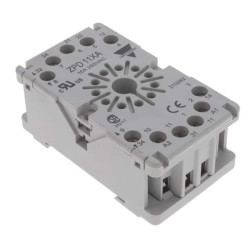Din rail socket ZPD11XA for Undecal relays - patikima jungtis